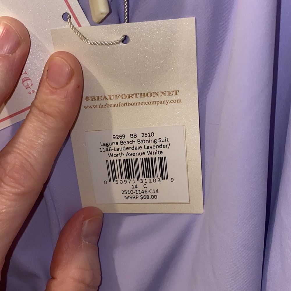 The Beaufort Bonnet Company purple size 14 Kids One Piece Swimsuit - Picture 7 of 8